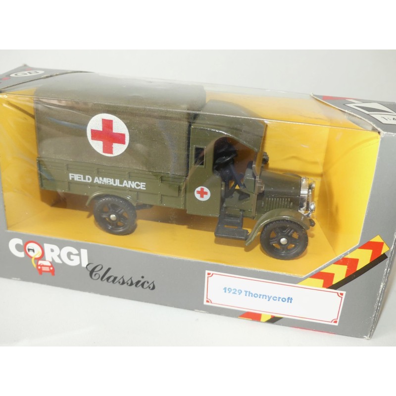 CAMION THORNYCROFT 1929 AMBULANCE MILITAIRE CORGI 923 1:43