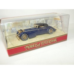 HISPANO SUIZA 1938 Bleu MATCHBOX YY017A/D 1:48