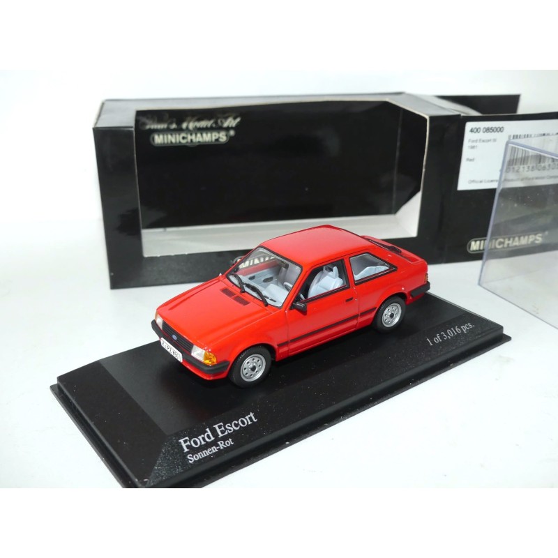 FORD ESCORT III 1981 Rouge MINICHAMPS 1:43