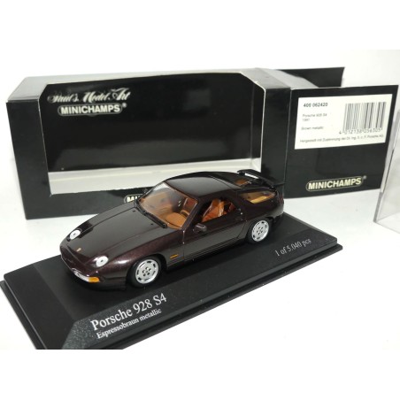 PORSCHE 928 S4 1991 Marron MINICHAMPS 1:43