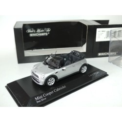 BMW MINI COOPER CABRIOLET 2004 Gris MINICHAMPS 1:43
