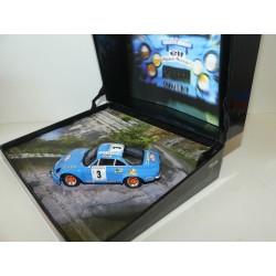 RENAULT ALPINE A110 NÂ°3 RALLYE TOUR DE CORSE 1974 LARROUSSE TROFEU LMA 06 1:43