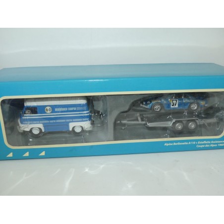 RENAULT ESTAFETTE ASSISTANCE ET ALIPNE A110 COUPE DES ALPES 1968 IXO 1:43