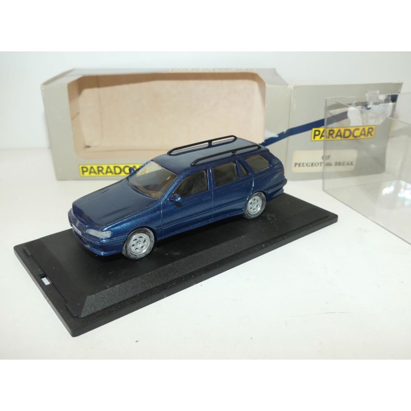 PEUGEOT 406 BREAK Bleu PARADCAR 035 1:43
