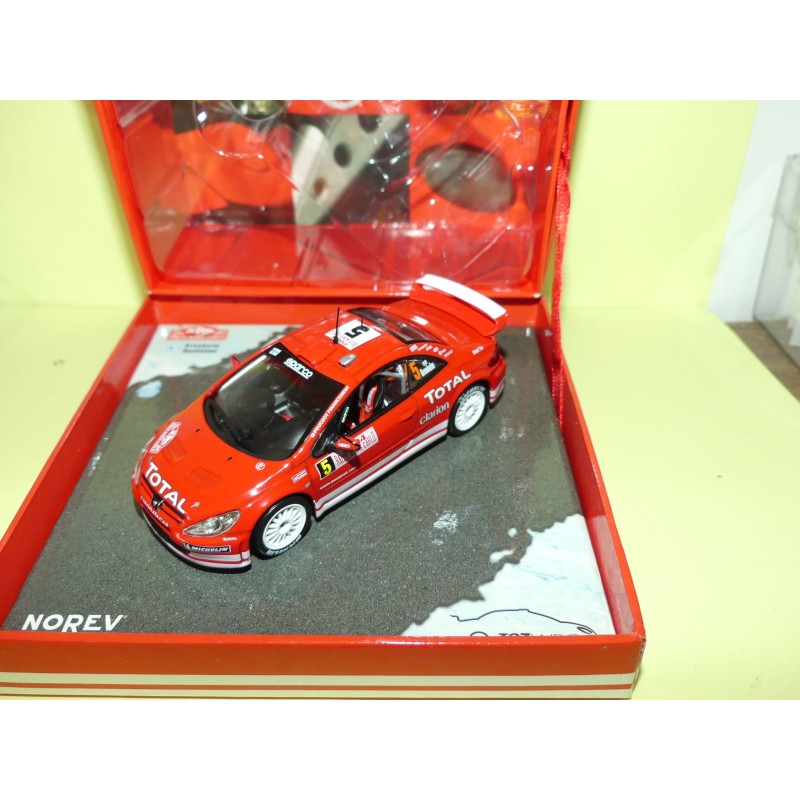 PEUGEOT 307 WRC RALLYE MONTE CARLO 2004 M. GRONHOLM NOREV 1:43 4Ã¨me