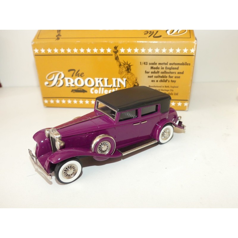 MARMON SIXTEEN 4 Portes TOP-UP 1931 Mauve BROOKLIN COLLECTION 1:43