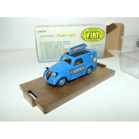 FIAT 500 COMMERCIALE CAMPARI Bleu Foncé BRUMM R54 1:43