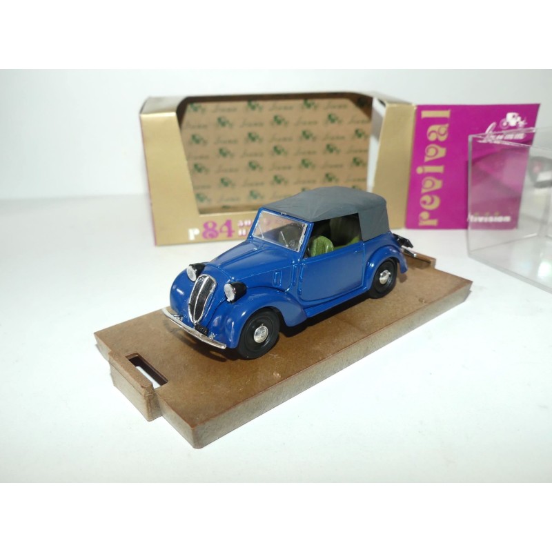 FIAT 1100 CABRIOLET Bleu 1937-39 BRUMM R84 1:43