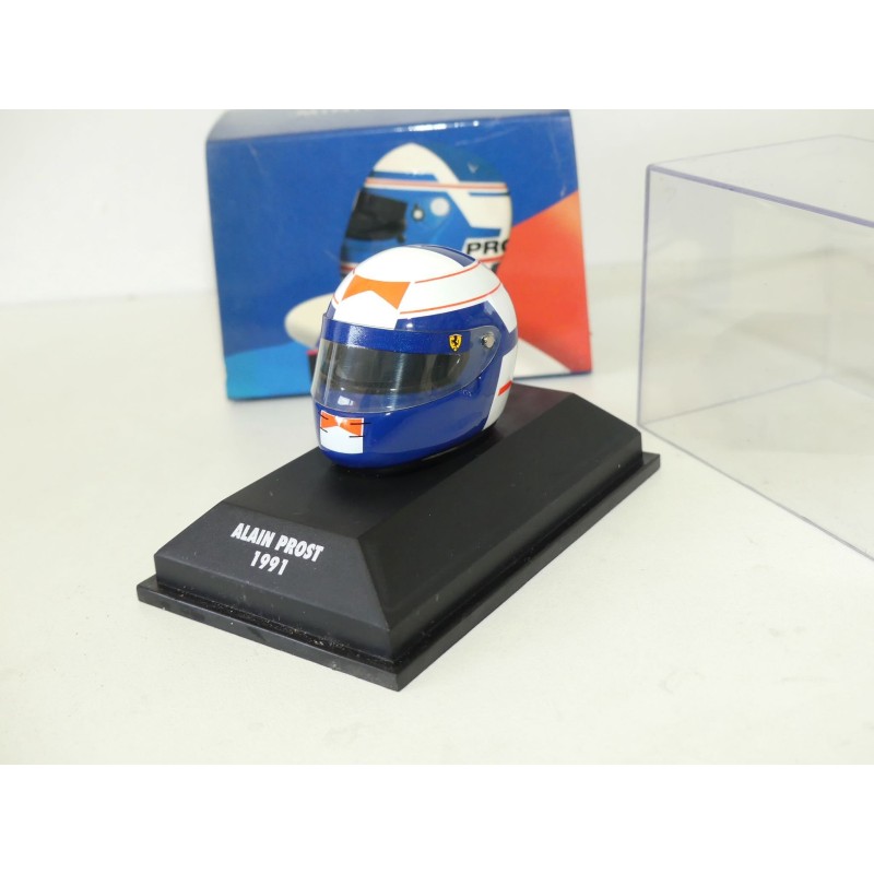 CASQUE ALAIN PROST 1991 HELMET MINICHAMPS 1:8