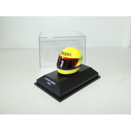 CASQUE A. SENNA 1982 HELMET MINICHAMPS 1:8