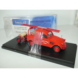 CITROEN 2CV AZU S.P. ORGEUX POMPIER COTE D OR LABEL 43 M16 1:43