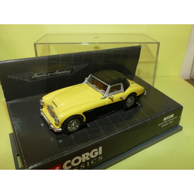 AUSTIN HEALEY OPEN TOP Jaune et Noir CORGI 02401 1:43