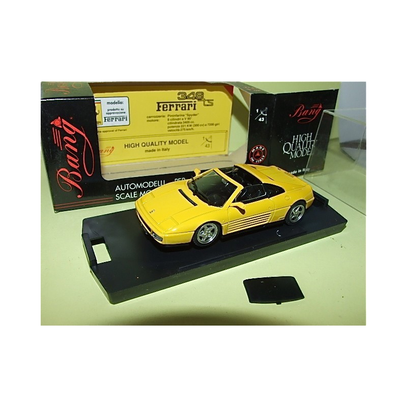 FERRARI 348 TS STRADALE Jaune BANG 8002 1:43