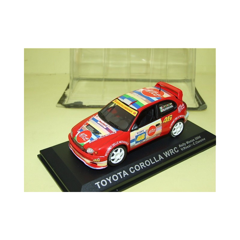TOYOTA COROLLA WRC RALLY MONZA 2004 V. ROSSI ALTAYA 1:43  3Ã¨me sous coque