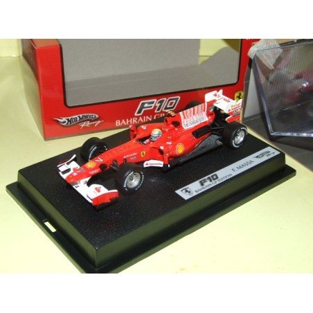 FERRARI F10 GP DE BAHRAIN 2010 F. MASSA HOTWHEELS T6290 1:43