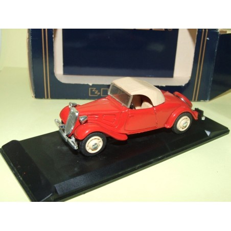 CITROEN TRACTION 11 BL Cabriolet 1938 Rouge capote beige ELIGOR 1002 1:43