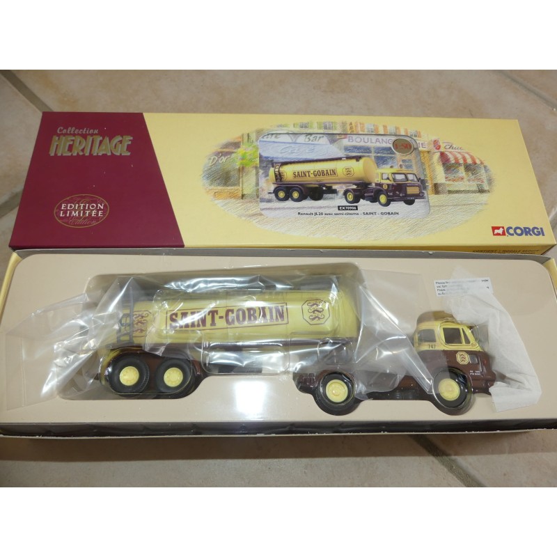 RENAULT JL20 SEMI CITERNE SAINT-GOBAIN CORGI 70906 1:50 sans rétro
