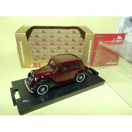 FIAT 508 C BERLINA 1100 1937-1939 Bordeaux et Noir BRUMM R31 1:43