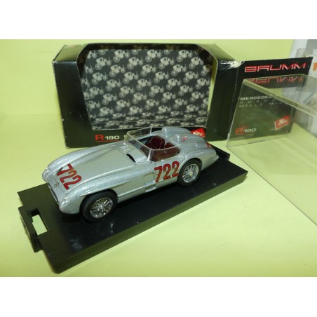 MERCEDES 300 SLR NÂ°722 MILLE MIGLIA 1955 BRUMM R190 1:43 1er