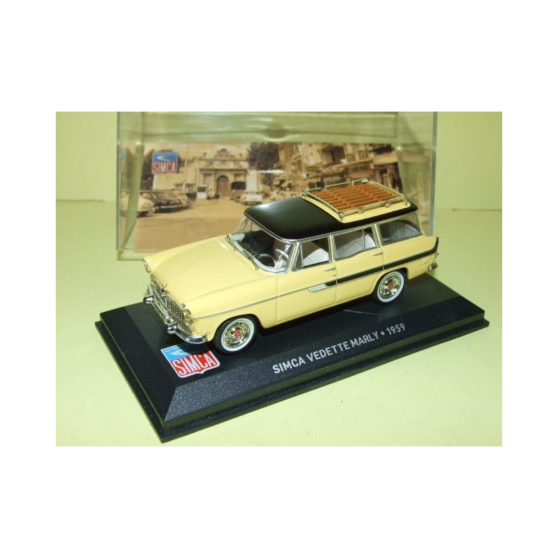 SIMCA VEDETTE MARLY 1959 Jaune ALTAYA 1:43 imperfection socle