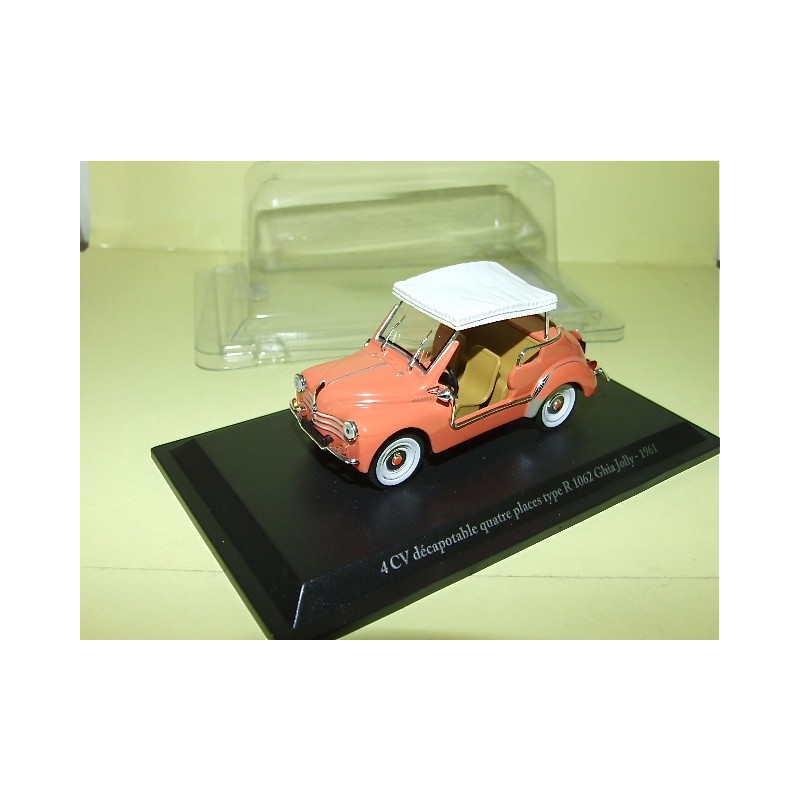 RENAULT 4CV DECAPOTABLE 4 PLACES R1062 GHIA JOLLY ELIGOR PRESSE 1:43