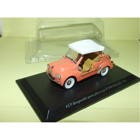 RENAULT 4CV DECAPOTABLE 4 PLACES R1062 GHIA JOLLY ELIGOR PRESSE 1:43
