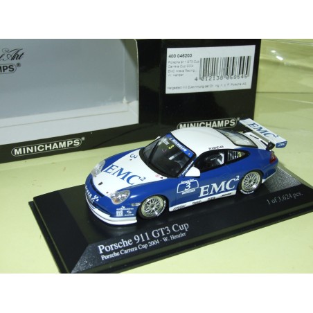 PORSCHE 911 GT3 C N°3 UP 2004 EMC2 HENZLER MINICHAMPS 1:43