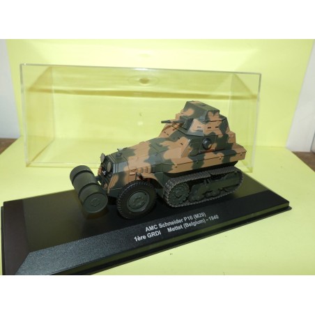 VEHICULE MILITAIRE NÂ°05 AMC SCHNEIDER BELGIQUE 1940 EAGLEMOSS 1:43