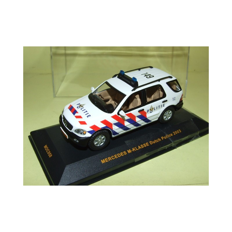 MERCEDES CLASSE M POLITIE 2003 POLICE ALLEMANDE IXO MOC050 1:43 socle cassÃ©