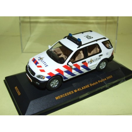 MERCEDES CLASSE M POLITIE 2003 POLICE ALLEMANDE IXO MOC050 1:43 socle cassÃ©