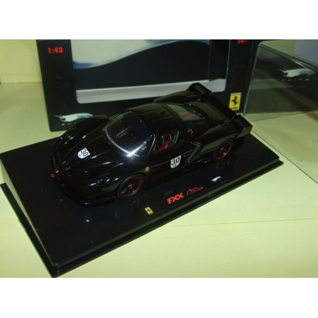 FERRARI FXX NÂ°30 SCHUMACHER Noir HOTWHEELS ELITE 1:43