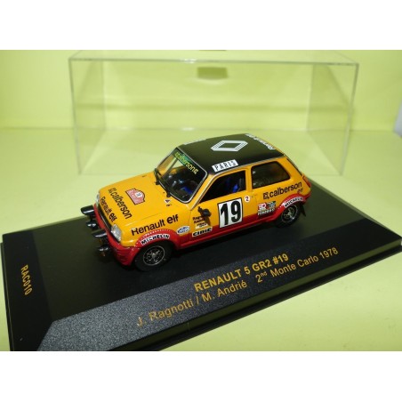 RENAULT 5 Gr2 N°19 MONTE CARLO 1978 J. RAGNOTTI IXO RAC010 1:43 2ème