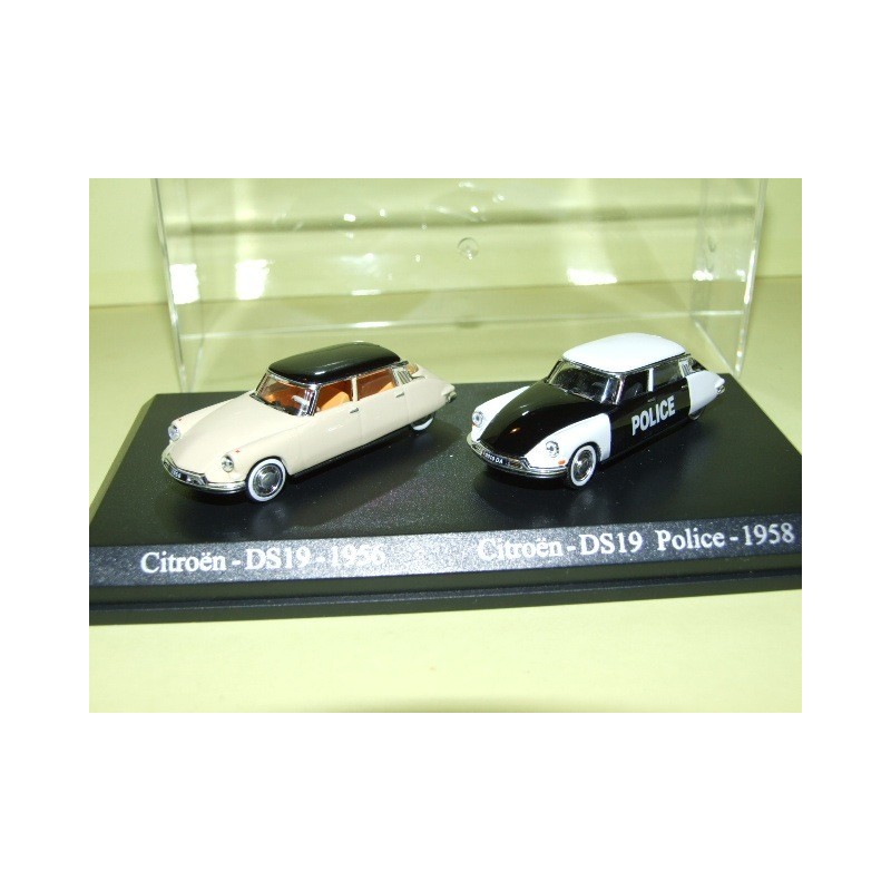 CITROEN DS 19 et DS 19 POLICE 1958 UNIVERSAL HOBBIES 1:87