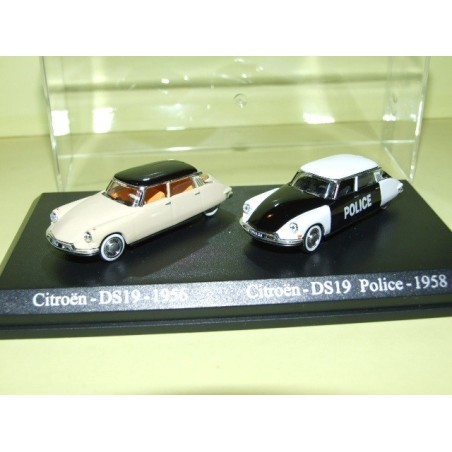 CITROEN DS 19 et DS 19 POLICE 1958 UNIVERSAL HOBBIES 1:87