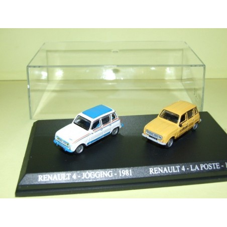 RENAULT 4L JOGGING et 4L LA POSTE UNIVERSAL HOBBIES 1:87