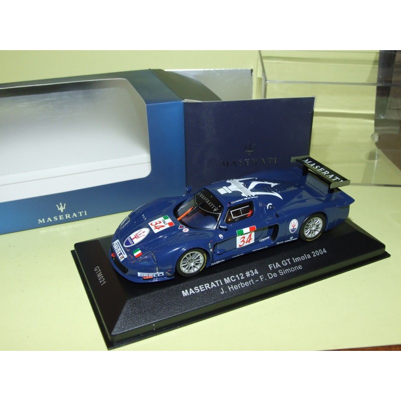 MASERATI MC12 NÂ°24 GT IMOLA 2004 IXO GTM021 1:43