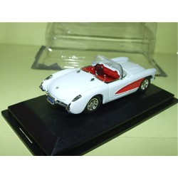 CHEVROLET CORVETTE Blanc et Rouge 1957 FABBRI 1:43