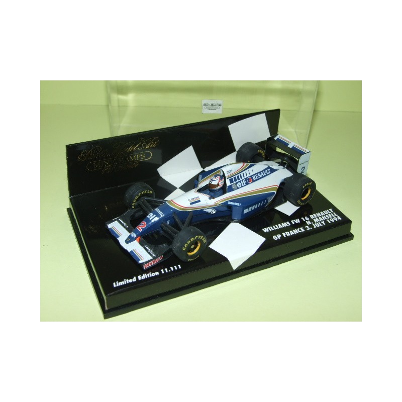 WILLIAMS RENAULT FW16 GP DE FRANCE 1994 N. MANSELL MINICHAMPS 1:43 dÃ©faut