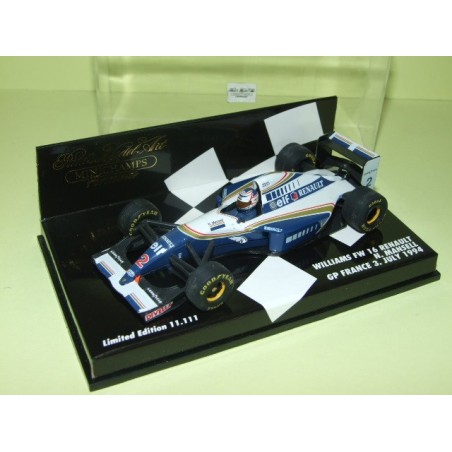 WILLIAMS RENAULT FW16 GP DE FRANCE 1994 N. MANSELL MINICHAMPS 1:43 dÃ©faut
