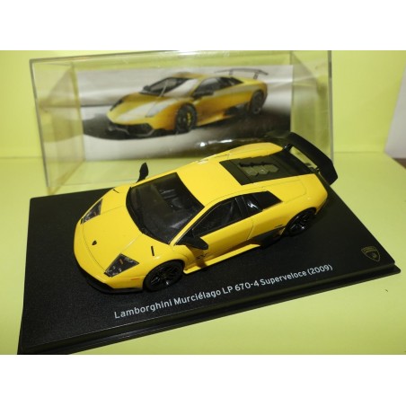 LAMBORGHINI MURCIELAGO LP 670-4 SUPERVELOCE 2009 Jaune  IXO PRESSE 1:43