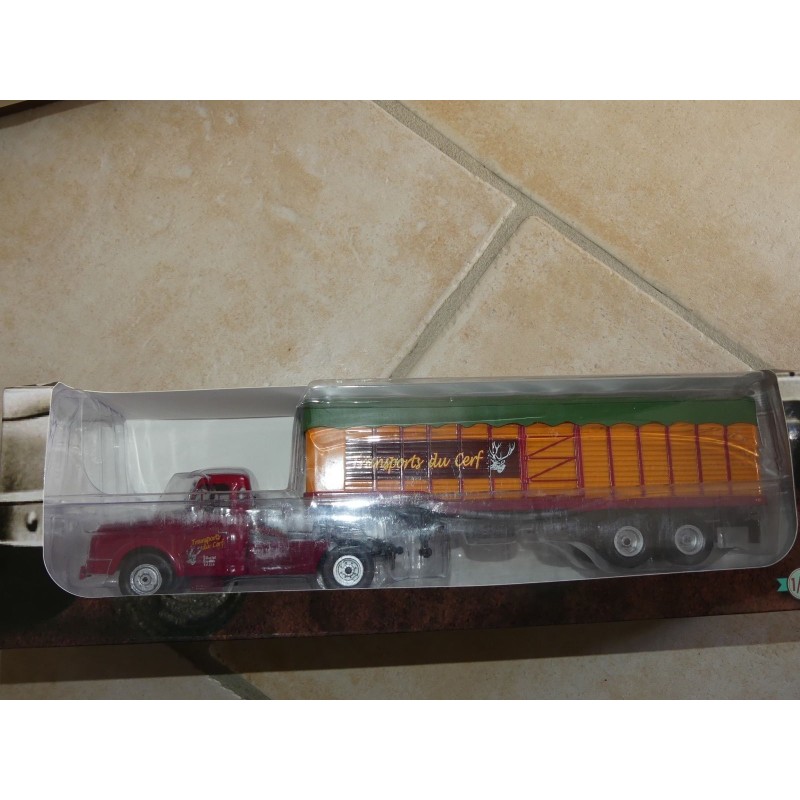 CAMION WILLEME LC 610 TRANSPORT DE CERF SEMI REMORQUE ALTAYA 1:43