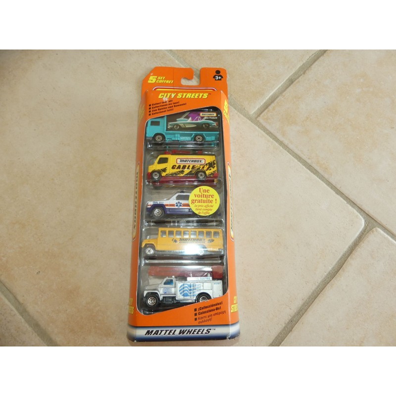 LOT DE 5 MODELES CITY STREETS MATCHBOX  34216