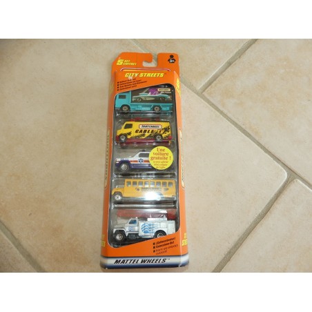 LOT DE 5 MODELES CITY STREETS MATCHBOX  34216