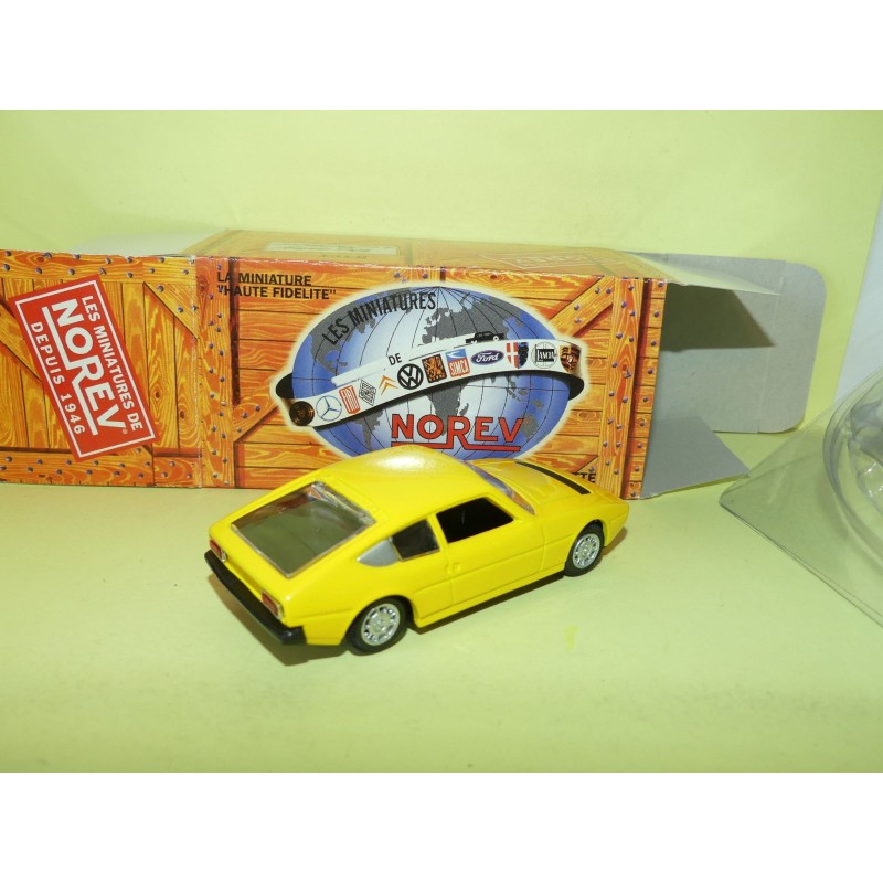Miniature Norev 1/43 : Talbot Matra Bagheera 1975 Jaune - Sans Boîte - Très Bon état