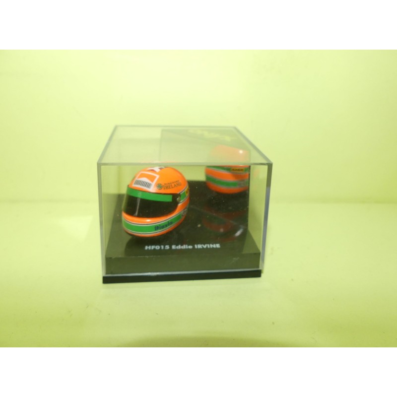 CASQUE FORMULE 1 E. IRVINE HELMET ONYX HF015 1:12