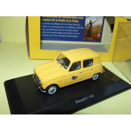 RENAULT 4 1962 LA POSTE ATLAS Boite Vitrine 1:43