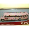 BUS BLUE BIRD US SCHOOL BUS PEACE AND LOCE HERPA 141376 HO 1:87