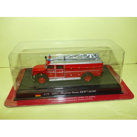 CAMION POMPIERS NÂ°022 MAGIRUS DEUTZ RKW7 S6500 POMPIERS DEL PRADO 1:72