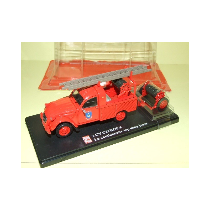 CITROEN 2CV NÂ°015 POMPIERS MARIGNANE AUTO PLUS 1:43
