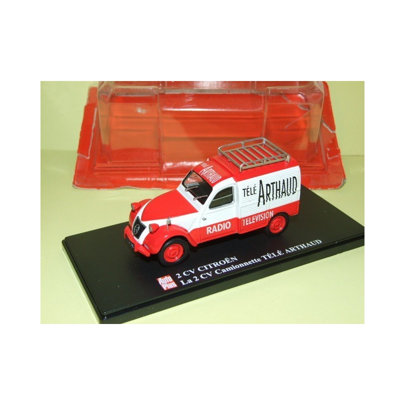CITROEN 2CV N°038 CAMIONNETTE TELE ARTHAUD AUTO PLUS 1:43